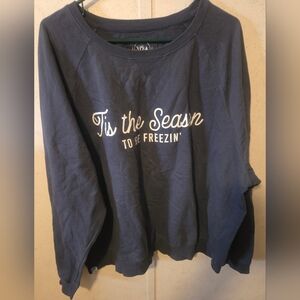 Navy 30a tis the season sweatshirt xxl